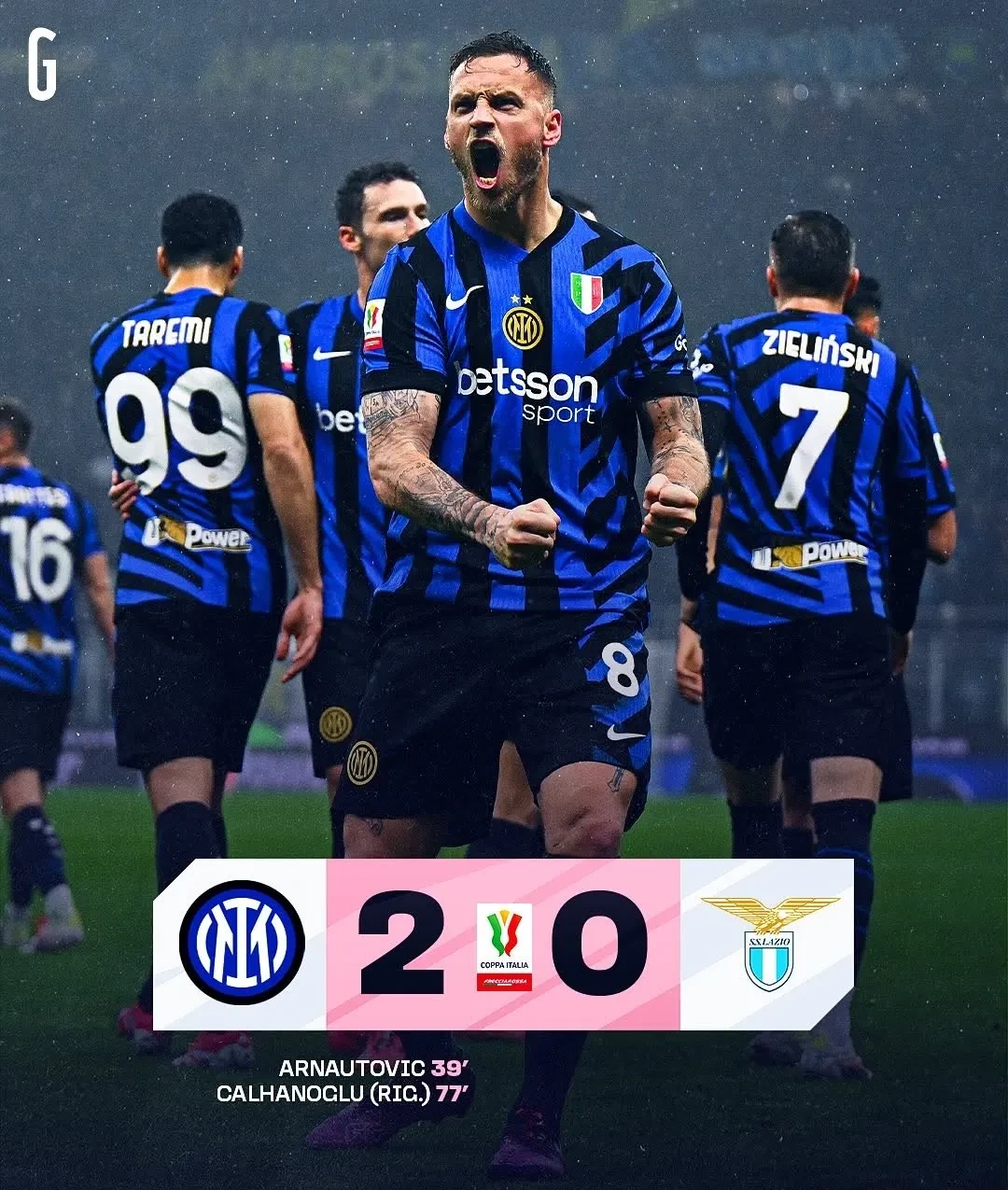 拉齐奥拼尽全力，成功逆转比赛