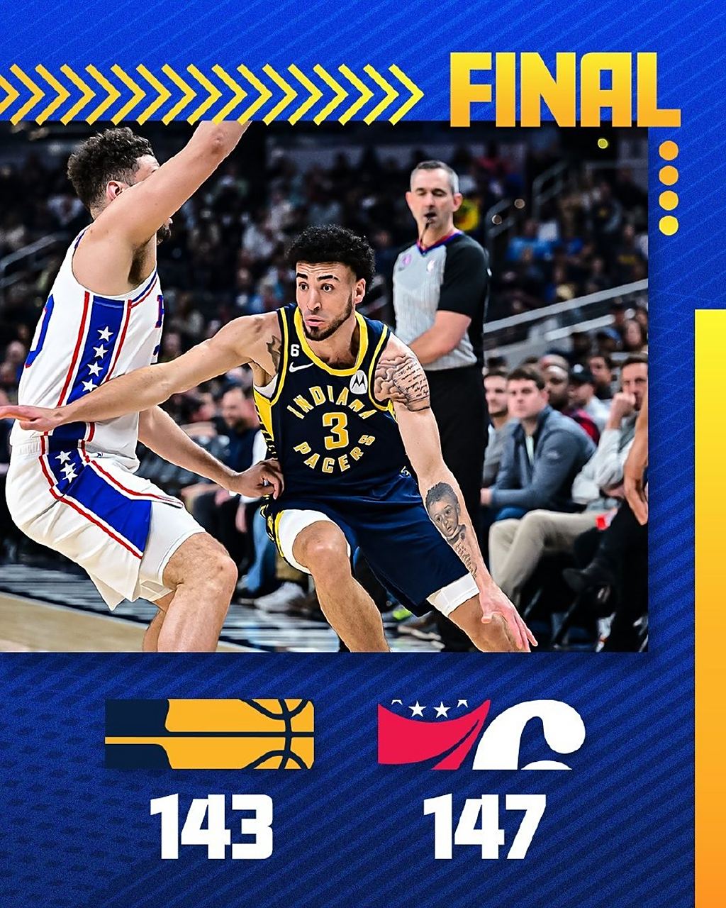 步行者战胜76人，晋级季后赛次轮